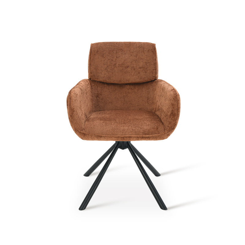 Elara Swivel Chairs [Set of 2] [Chenille]