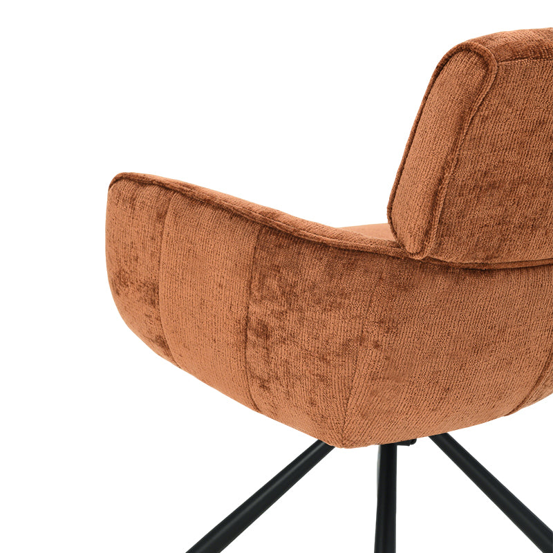 Elara Swivel Chairs [Set of 2] [Chenille]