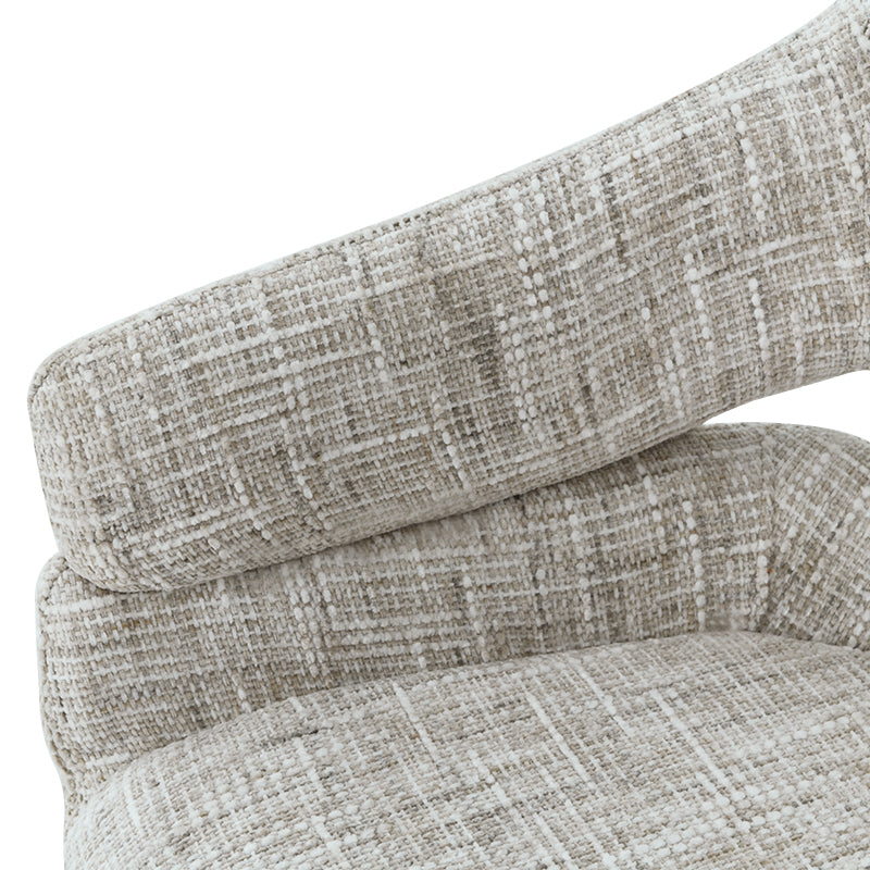 Briar Swivel Chairs [Set of 1] [Linen Fabric]