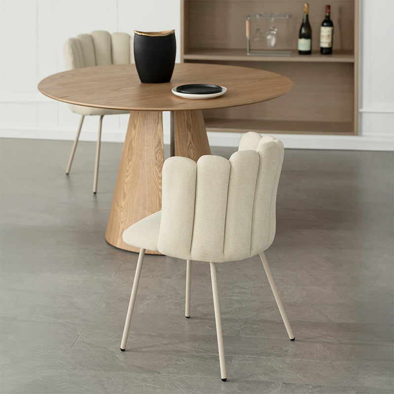 Isabeau Round Dining Table & 4 Grove Chairs [Dining Set]