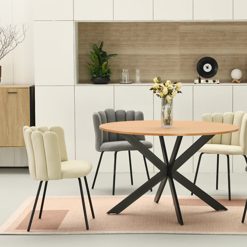 Tilly Round Dining Table & 4 Grove Dining Chairs [Dining Set]