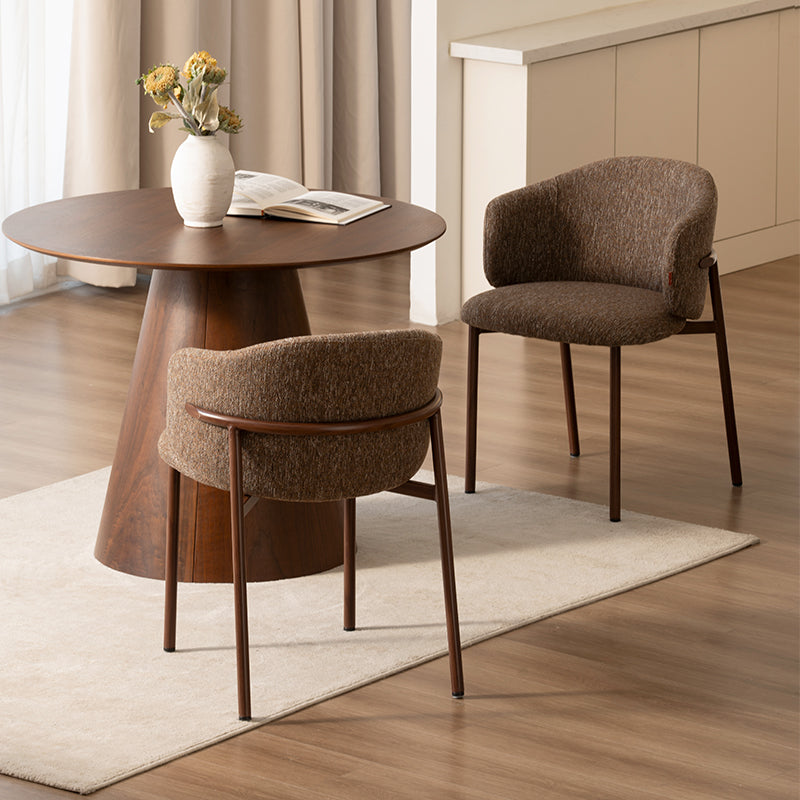 Valda Dining Chair [Set of 2] [Linen Texture Fabric]