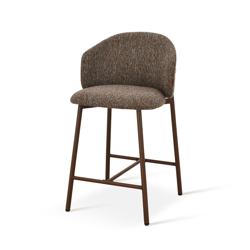 Valda Bar Stools [Set of 1] [Linen Texture Fabric]