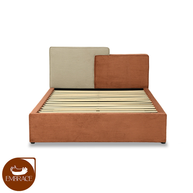 Caressa S Bed [King Bed] [Velvet] [150 cm]
