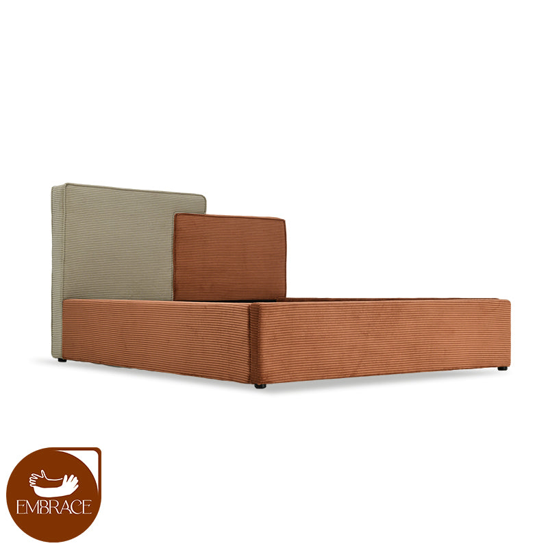 Caressa S Bed [King Bed] [Velvet] [150 cm]