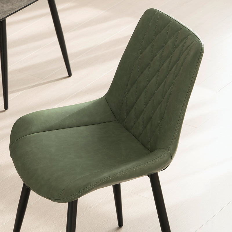 Jarvis Diamond Dining Chairs in Emerald Green/Navy Blue/Blush Pink – Rich Velvet Finish for Elegant Decor