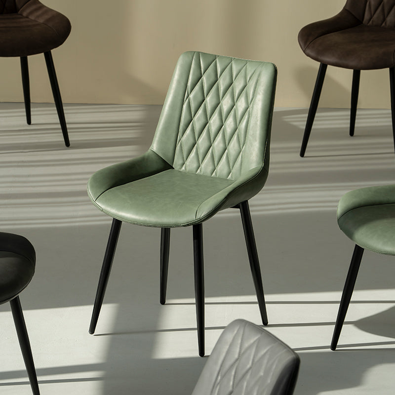 Jarvis Diamond Dining Chairs in Emerald Green/Navy Blue/Blush Pink – Rich Velvet Finish for Elegant Decor