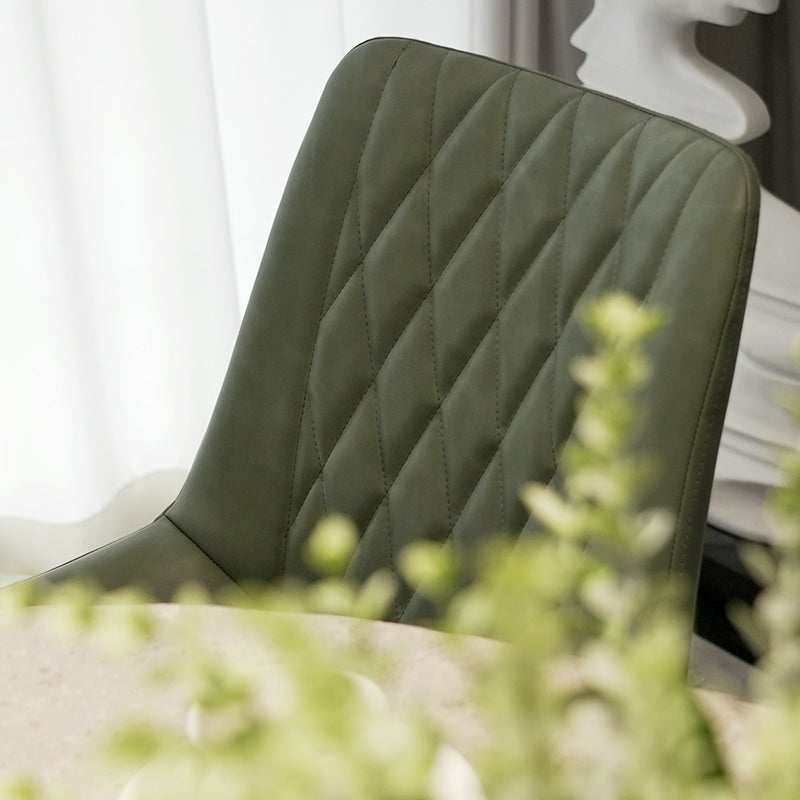 Jarvis Diamond Dining Chairs UDC8124 – Elegant Velvet Upholstery with Gold Metal Legs for a Luxurious Dining Experience