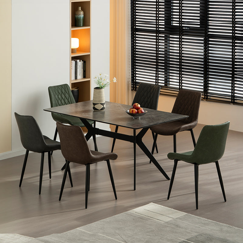 Jarvis Diamond Dining Chairs UDC8124 – Elegant Velvet Upholstery with Gold Metal Legs for a Luxurious Dining Experience