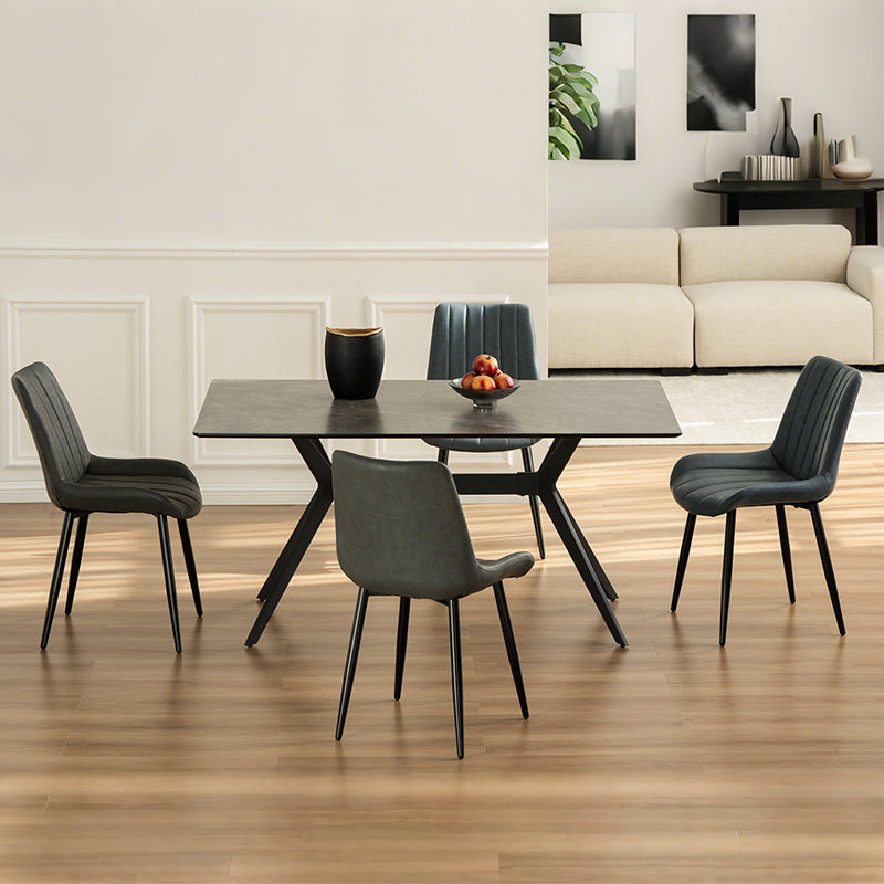 Ofcasa rectangular Dining Table, ofcasa dining table set, ofcasa code, ofcasa dining table sale, ofacsa dining table wood，ofcasa home décor，ofcasa kitchen furniture, dining table grey marble, dining chaire, dining  chair set, dining chair pu leather
