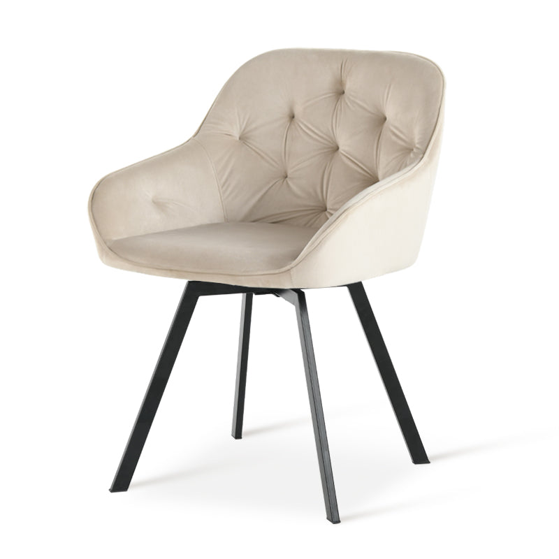 Beige OFCASA Aleena dining chair with cushioned high back and smooth PU leather upholstery, showcasing modern elegance for contemporary dining rooms.Close-up of OFCASA Aleena chair’s smooth PU leather and refined stitching, highlighting durability and a luxury finish.A warm dining scene featuring OFCASA Aleena chairs around a wooden table, ideal for family gatherings and stylish everyday meals.