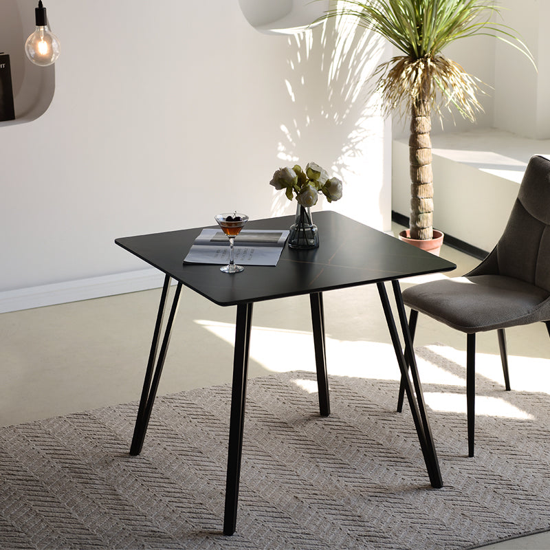 Upgrade small UK kitchens with the OFCASA Fareeha 80 cm Square Dining Table—marble-effect top, sturdy metal legs, and easy assembly for stylish, compact dining.