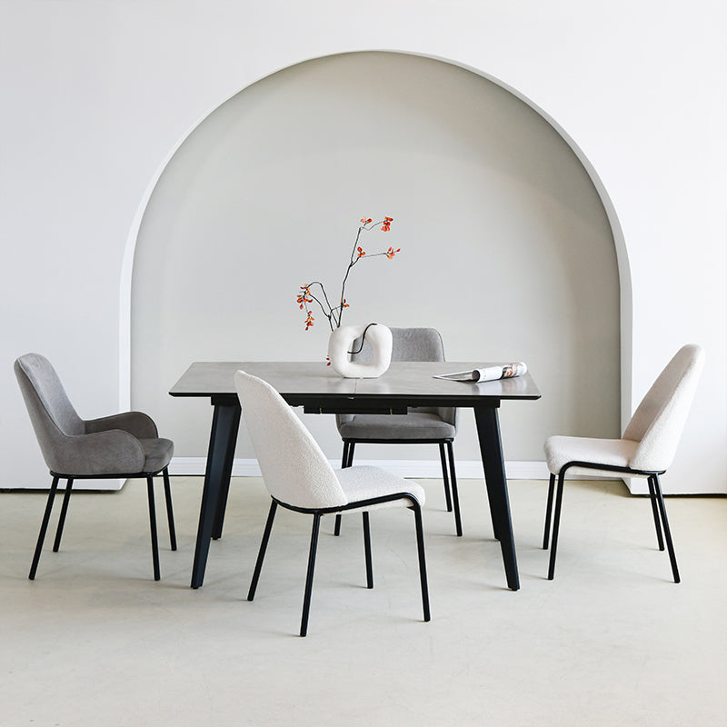 dining table, ofcasa decor, ofcasa dining table set, ofcasa rectangular table, ofcasa dining table black, ofcasa dining table in MDF, table for sale, ofcasa code，extendable dining table，ofcasa code
