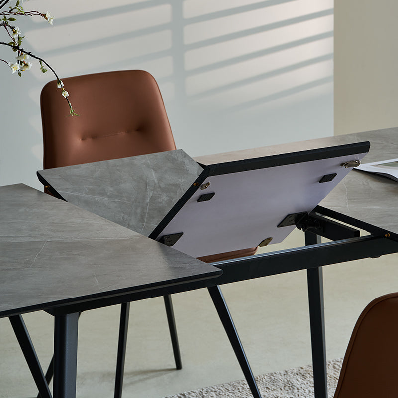 dining table, ofcasa decor, ofcasa dining table set, ofcasa rectangular table, ofcasa dining table black, ofcasa dining table in MDF, table for sale, ofcasa code，extendable dining table，ofcasa code
