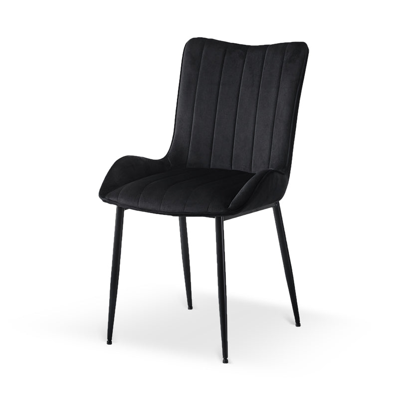 Gemma Round Dining Table & 4 Edith Dining Chairs [Dining Set]