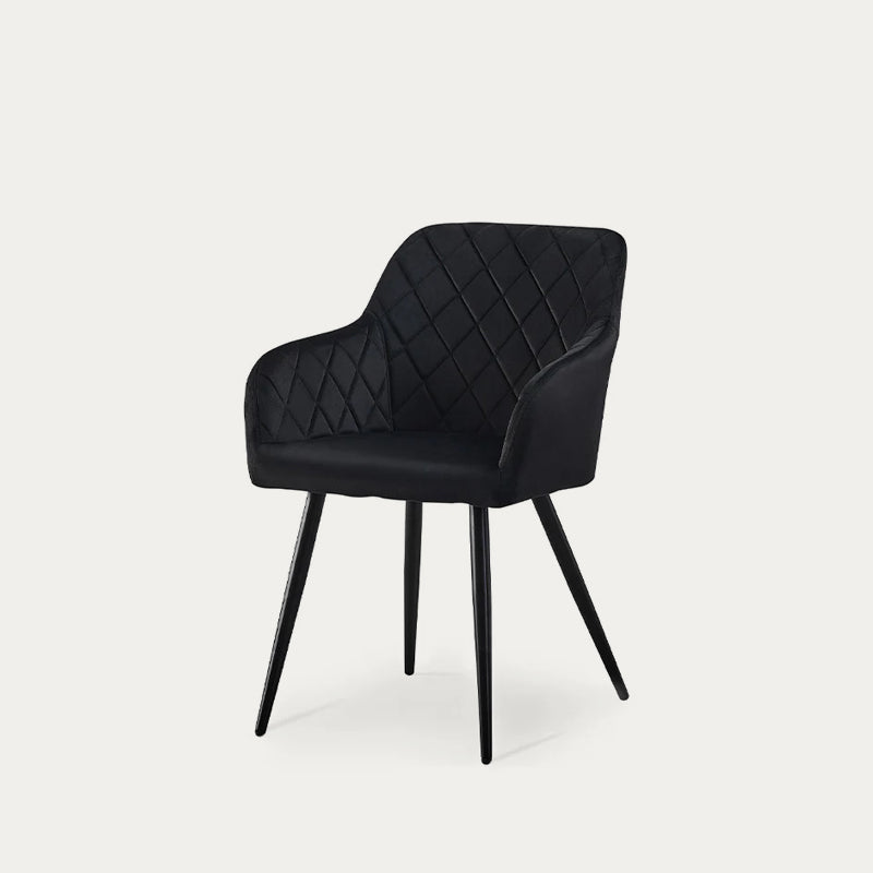 Frazer Sleek Dining Chairs [Set of 2] [Velvet]
