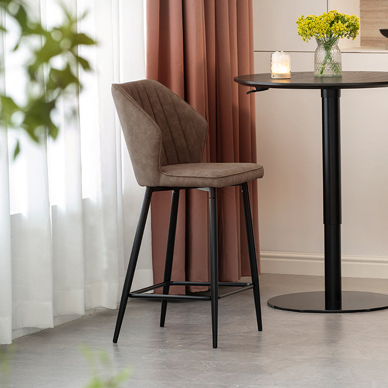 Aleena Bar Stools [Set of 2] [Pu Leather][65 cm]