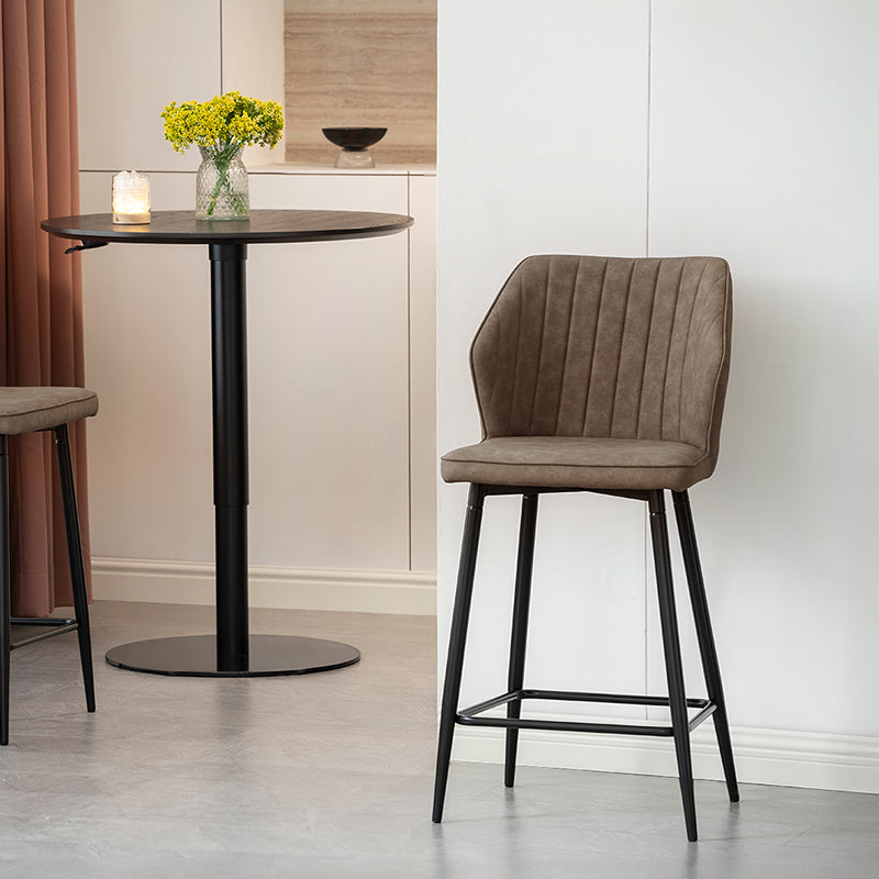 Aleena Bar Stools [Set of 2] [Pu Leather][65 cm]