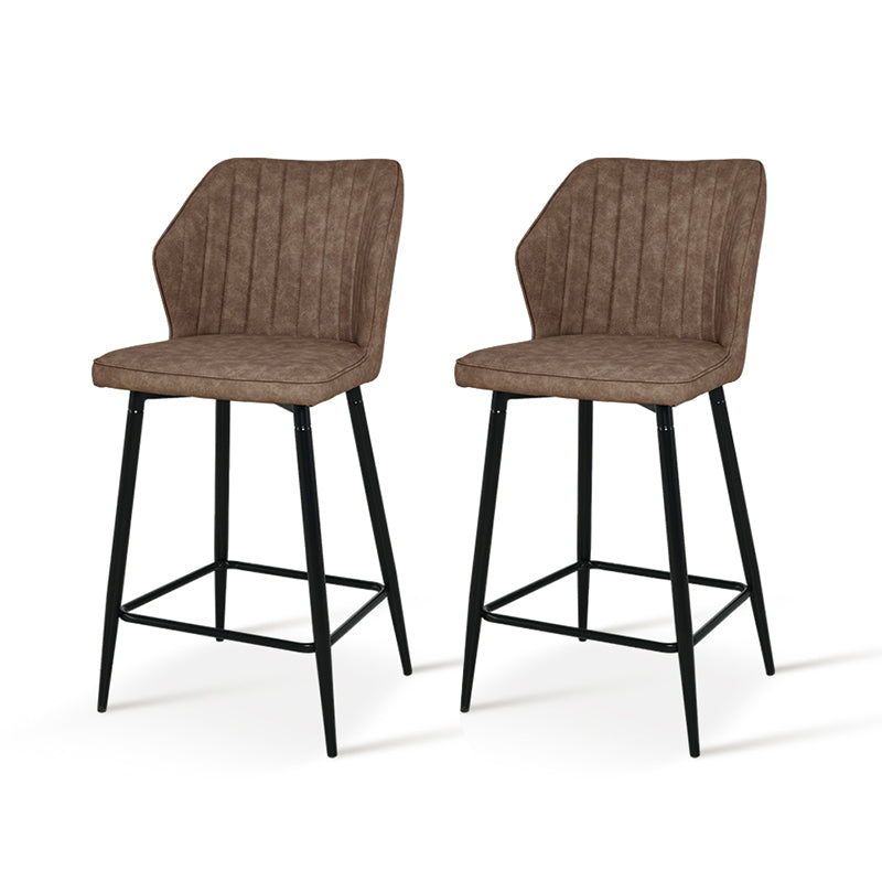 Aleena Bar Stools [Set of 2] [Pu Leather][65 cm]