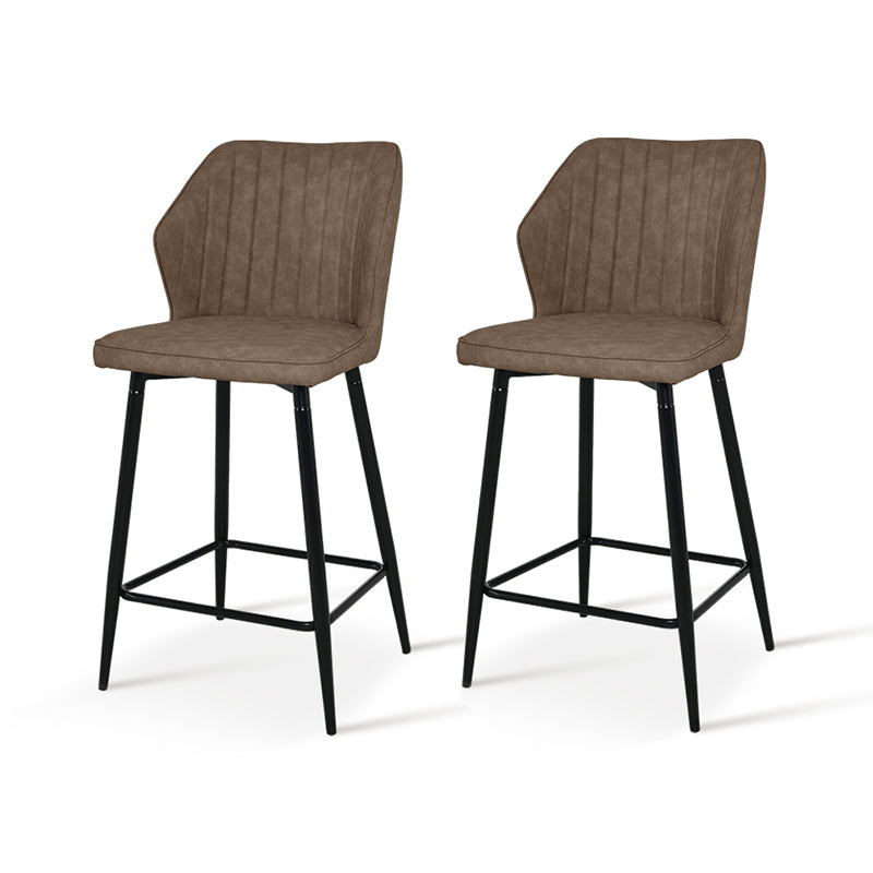 Aleena Bar Stools [Set of 2] [Pu Leather][65 cm]