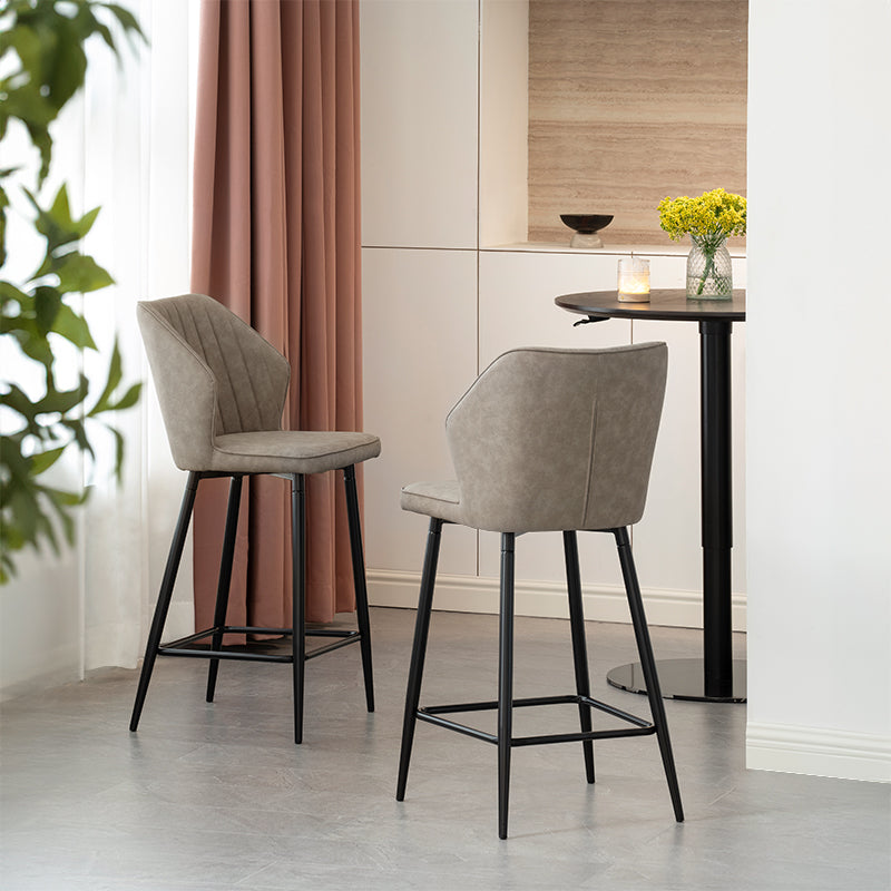 Aleena Bar Stools [Set of 2] [Pu Leather][65 cm]