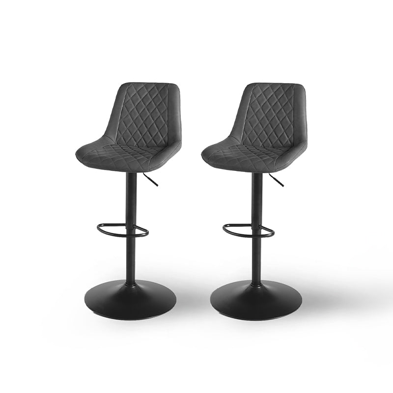 Jarvis AH Diamond Bar Stools [Set of 2] [Pu Leather] [62cm-82cm]