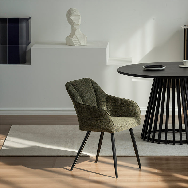 Veronica Round Dining Table & 4 Sienna Garden Dining Chairs