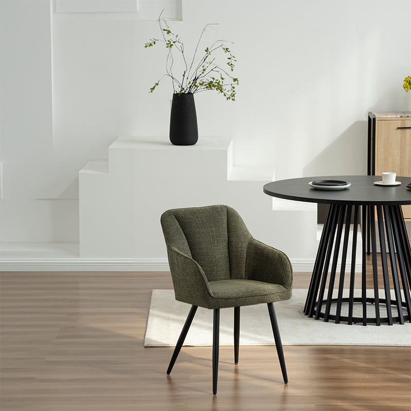 Veronica Round Dining Table & 4 Sienna Garden Dining Chairs