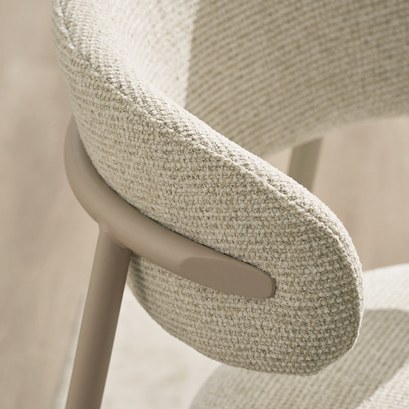 Zahra S Dining Chairs [Set of 2] [Linen Texture Fabric] [⌀ 2.5 cm]