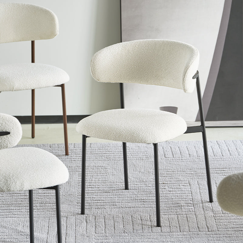 Gemma Round Dining Table & 4 Zahra Dining Chairs [Dining Set]