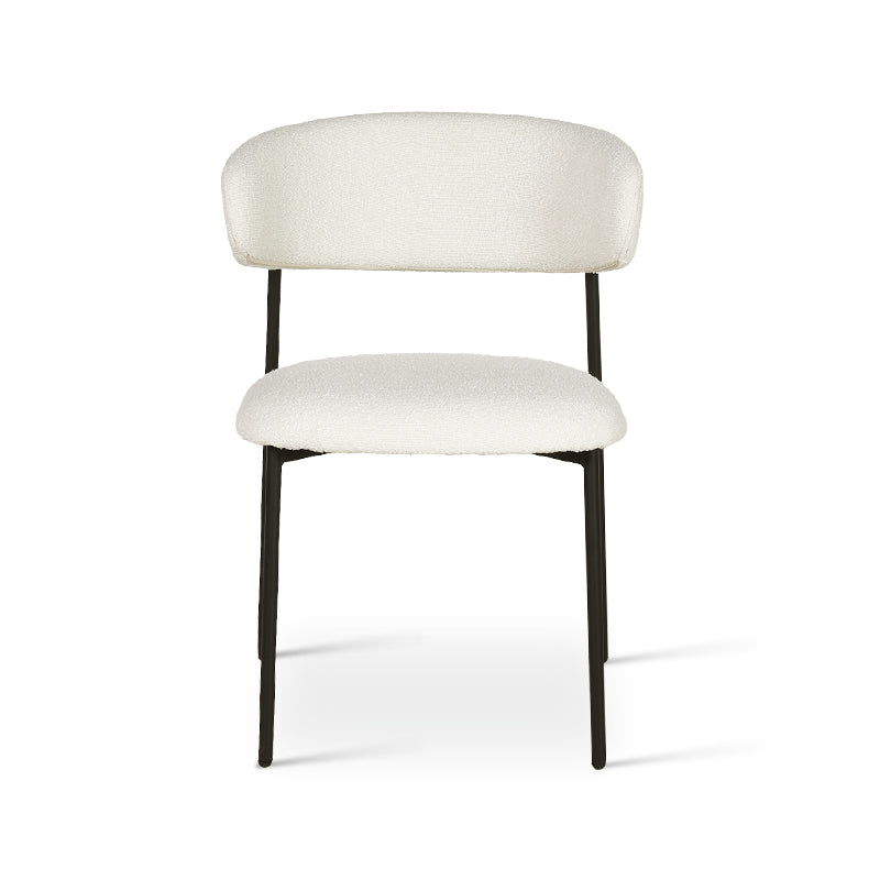 Gemma Round Dining Table & 4 Zahra Dining Chairs [Dining Set]