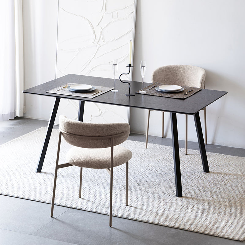 Zahra Dining Chairs [Set of 2] [Boucle Fabric][⌀ 1.9 cm]