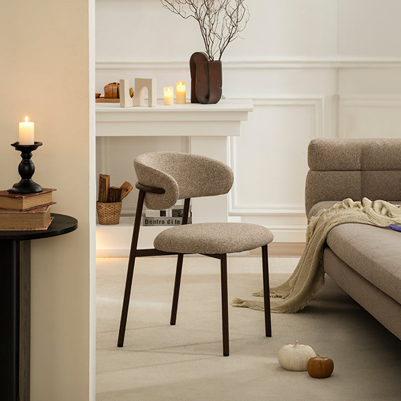 Zahra S Dining Chairs [Set of 2] [Linen Fabric] [⌀ 2.5 cm]