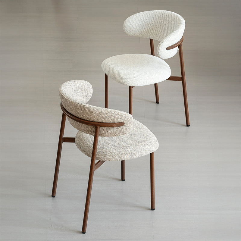Zahra S Dining Chairs [Set of 2] [Linen Texture Fabric] [⌀ 2.5 cm]