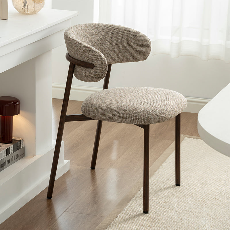 Zahra S Dining Chairs [Set of 2] [Linen Texture Fabric] [⌀ 2.5 cm]