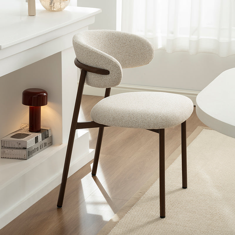 Zahra S Dining Chairs [Set of 2] [Linen Texture Fabric] [⌀ 2.5 cm]