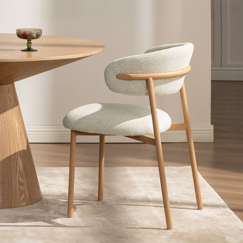 Zahra S Dining Chairs [Set of 2] [Linen Texture Fabric] [⌀ 2.5 cm]