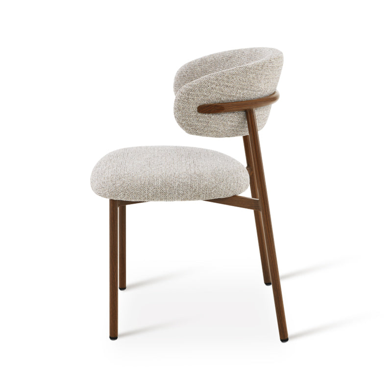 Zahra S Dining Chairs [Set of 2] [Linen Texture Fabric] [⌀ 2.5 cm]