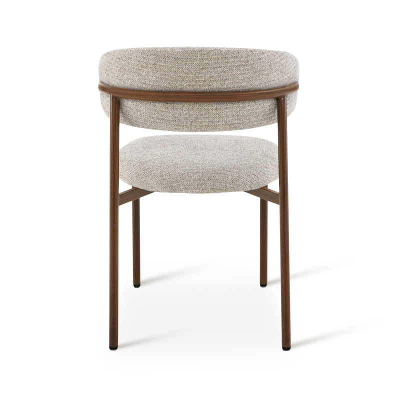 Zahra S Dining Chairs [Set of 2] [Linen Texture Fabric] [⌀ 2.5 cm]