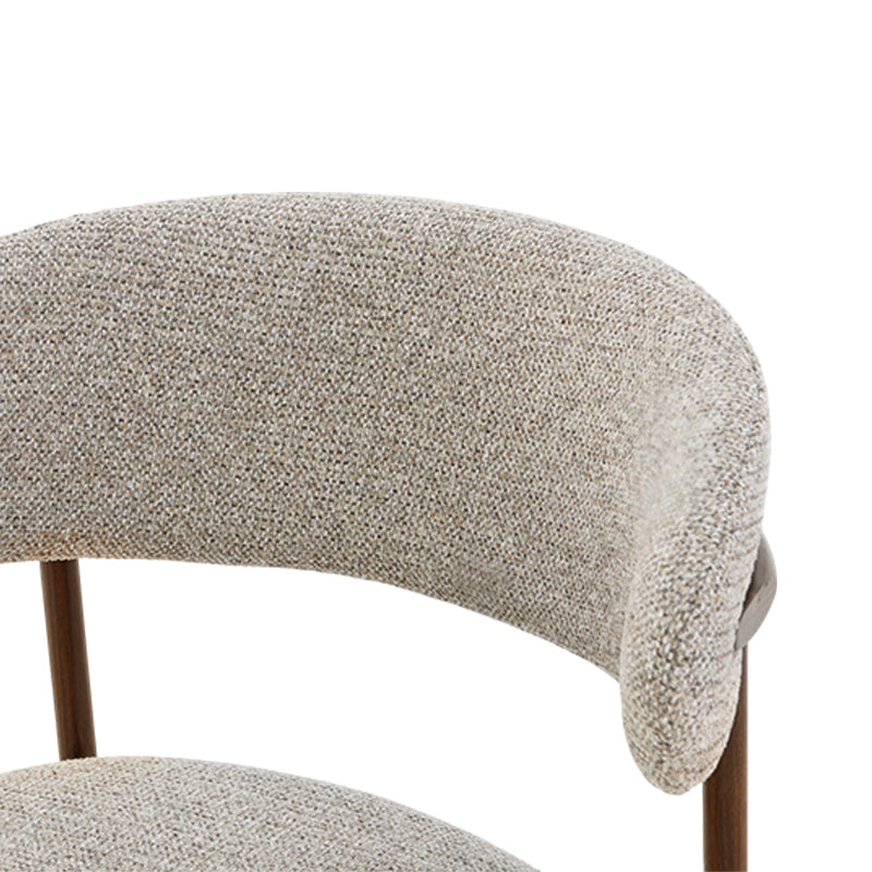 Zahra S Dining Chairs [Set of 2] [Linen Texture Fabric] [⌀ 2.5 cm]