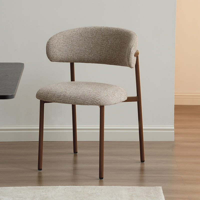 Zahra S Dining Chairs [Set of 2] [Linen Texture Fabric] [⌀ 2.5 cm]