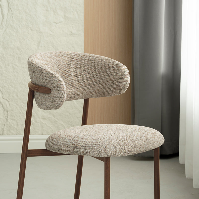 Zahra S Dining Chairs [Set of 2] [Linen Texture Fabric] [⌀ 2.5 cm]