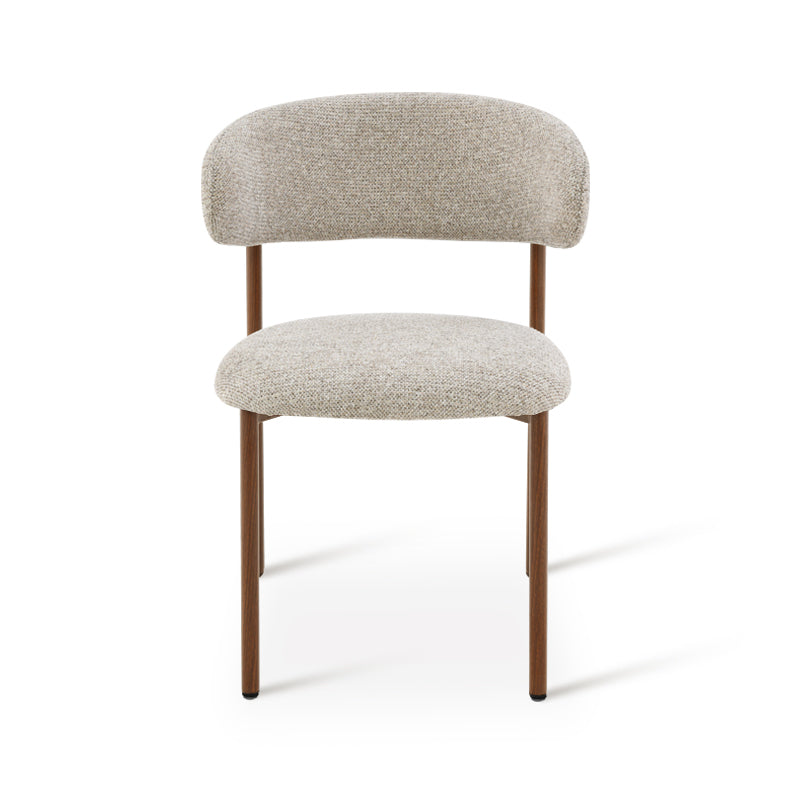 Zahra S Dining Chairs [Set of 2] [Linen Texture Fabric] [⌀ 2.5 cm]