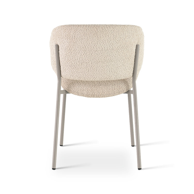 OFCASA Hadley Boucle Dining Chairs | Wide-Back Comfort