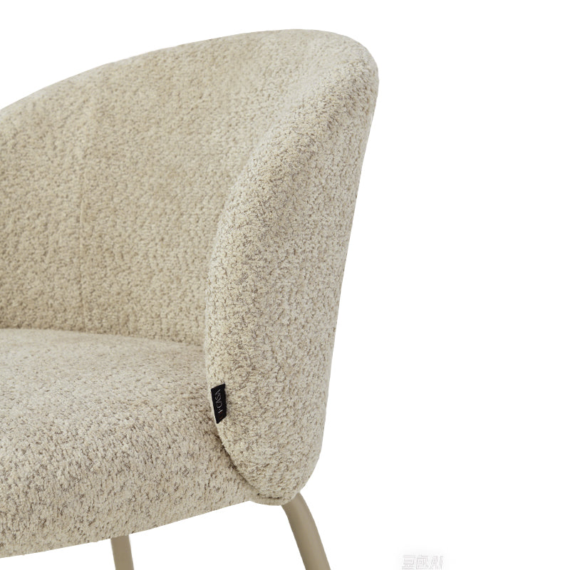 Yasin Dining Chairs [Set of 2] [Boucle Fabric]