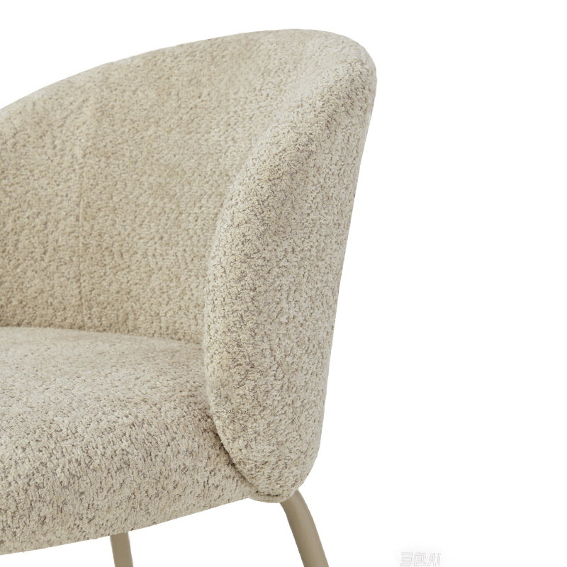Yasin Dining Chairs [Set of 2] [Boucle Fabric]