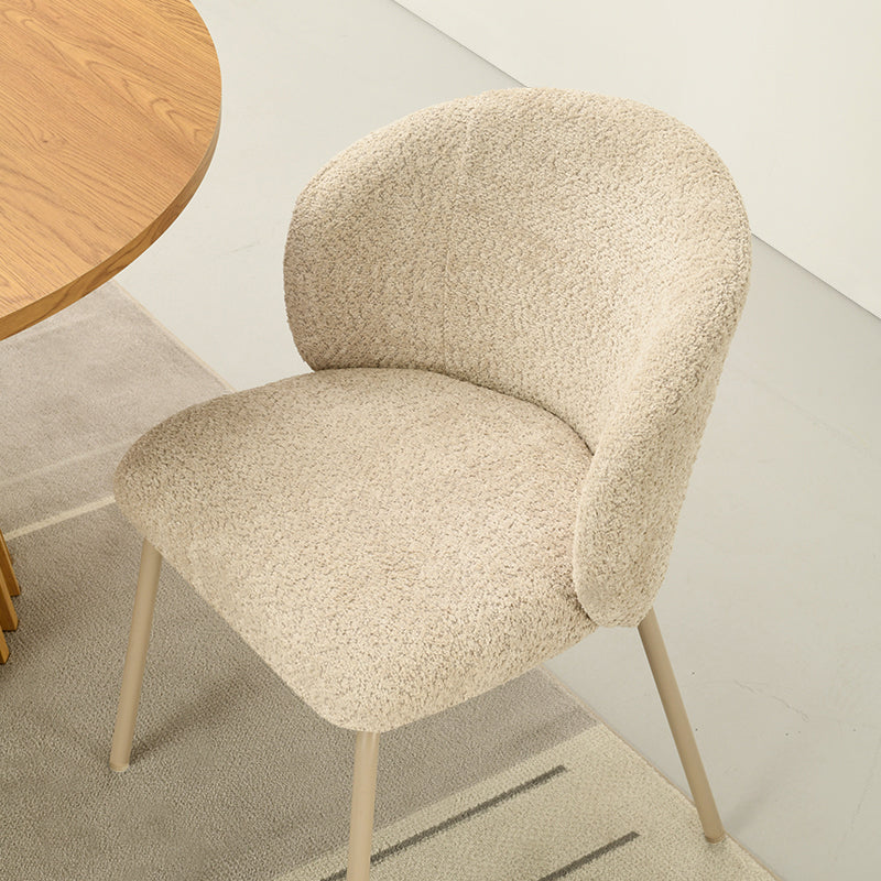 Veronica Round Dining Table & 4 Yasin Dining Chairs [Dining Set]