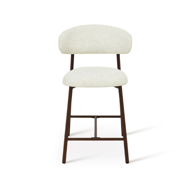 Zahra S Bar Stools [Set of 2] [Linen Texture Fabric] [65 cm]