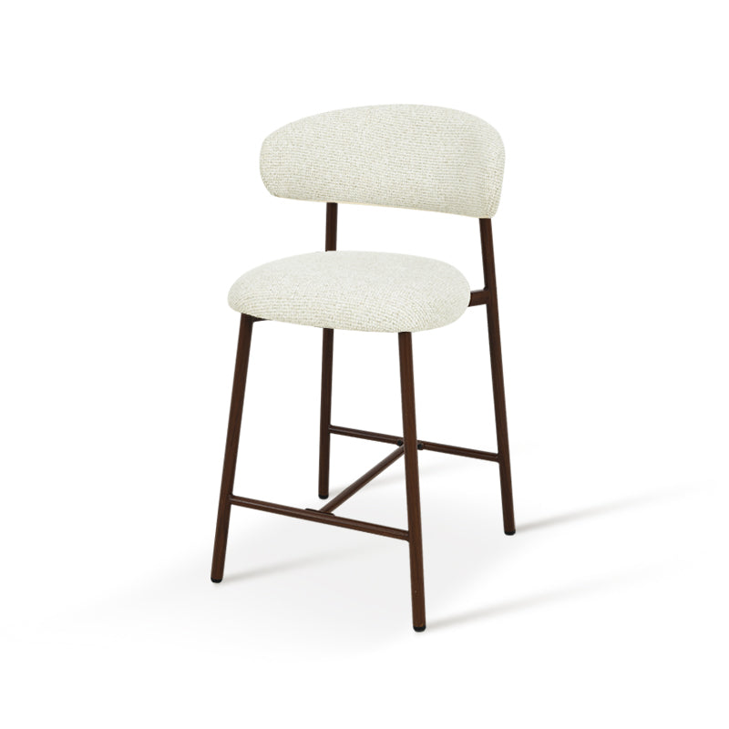 Zahra S Bar Stools [Set of 2] [Linen Texture Fabric] [65 cm]