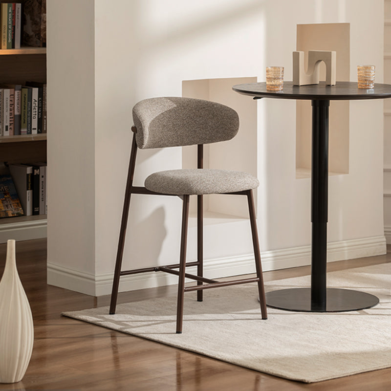 Zahra S Bar Stools [Set of 2] [Linen Texture Fabric] [65 cm]